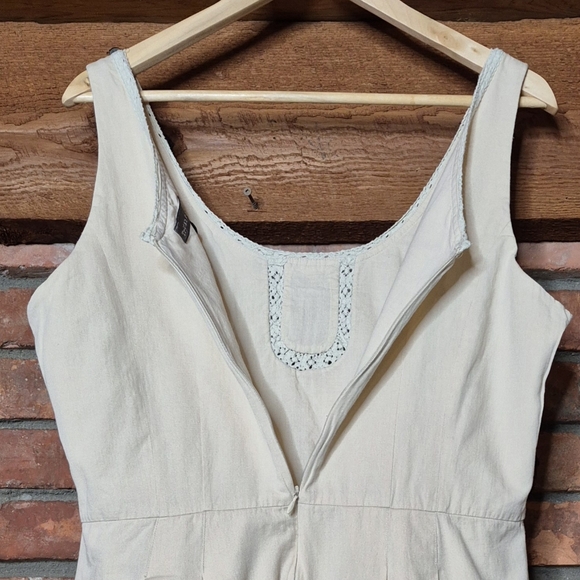 Tristan & Iseut Artistic Border Print Dress Size 14 (Fits 10-12) Lined Romantic - Picture 7 of 9